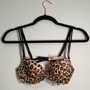 Victoria secret pink cheetah print bra